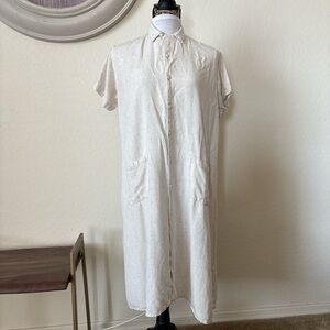 BaliZEN Elegant Cream Midi Dress. L